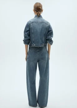 MANGO Dżinsy*Dżinsy wideleg ze średnim stanem