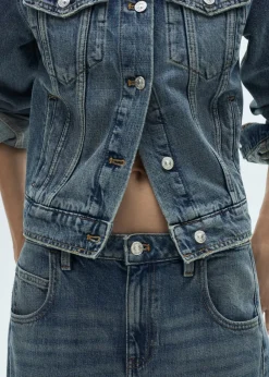 MANGO Dżinsy*Dżinsy wideleg ze średnim stanem