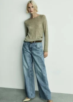 MANGO Dżinsy*Dżinsy wideleg ze średnim stanem