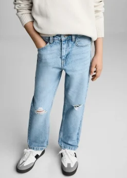 Dzieci MANGO Dżinsy*Dżinsy z ozdobnymi rozdarciami
