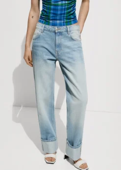 MANGO Dżinsy*Dżinsy z prostą podwijaną nogawką