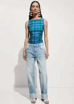 MANGO Dżinsy*Dżinsy z prostą podwijaną nogawką