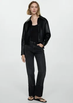 MANGO Dżinsy*Dżinsy z prostą podwijaną nogawką