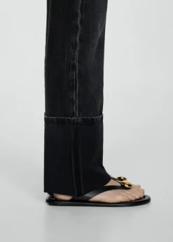 MANGO Dżinsy*Dżinsy z prostą podwijaną nogawką