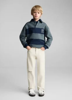 Dzieci MANGO Dżinsy*Dżinsy z prostymi nogawkami i ozdobnymi rozdarciami