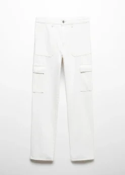 MANGO Dżinsy|Spodnie*Dżinsy z prostymi nogawkami w stylu cargo