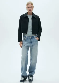 MANGO Dżinsy*Dżinsy z prostymi nogawkami i niskim stanem