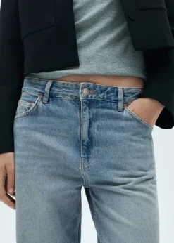 MANGO Dżinsy*Dżinsy z prostymi nogawkami i niskim stanem