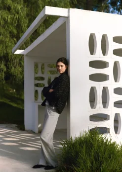 MANGO Dżinsy*Dżinsy z prostymi nogawkami i ćwiekami