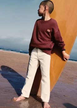 Dzieci MANGO Dżinsy*Dżinsy z prostymi nogawkami i ozdobnymi rozdarciami