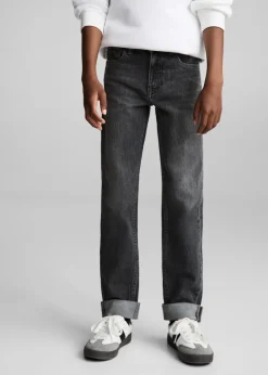 Dzieci MANGO Dżinsy*Dżinsy z prostymi podwijanymi nogawkami