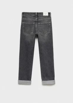 Dzieci MANGO Dżinsy*Dżinsy z prostymi podwijanymi nogawkami