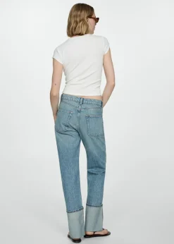 MANGO Dżinsy*Dżinsy z prostymi podwijanymi nogawkami