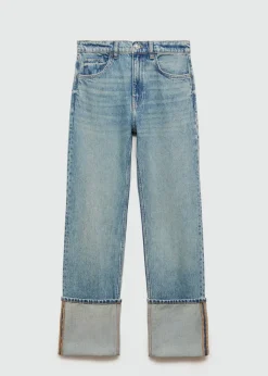 MANGO Dżinsy*Dżinsy z prostymi podwijanymi nogawkami