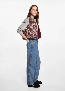 MANGO Dżinsy*Dżinsy z warkoczami po bokach