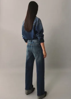 MANGO Dżinsy*Dżinsy z wysokim stanem i prostymi nogawkami