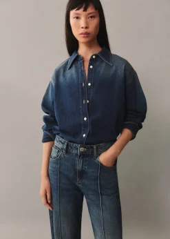 MANGO Dżinsy*Dżinsy z wysokim stanem i prostymi nogawkami