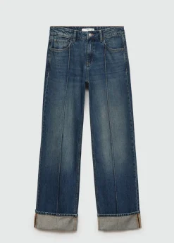 MANGO Dżinsy*Dżinsy z wysokim stanem i prostymi nogawkami