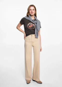 MANGO Dżinsy*Dżinsy z wysokim stanem i prostymi nogawkami