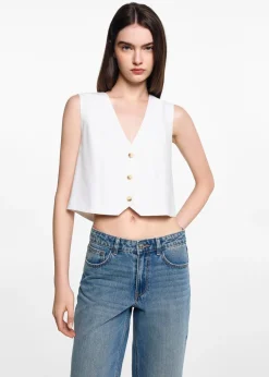 MANGO Dżinsy*Dżinsy ze średnim stanem i prostymi nogawkami