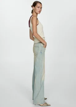 MANGO Dżinsy*Dżinsy ze średnim stanem i prostymi nogawkami