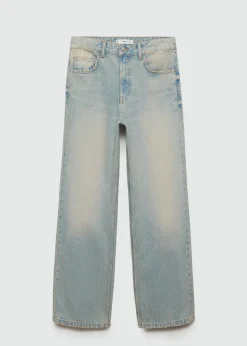 MANGO Dżinsy*Dżinsy ze średnim stanem i prostymi nogawkami