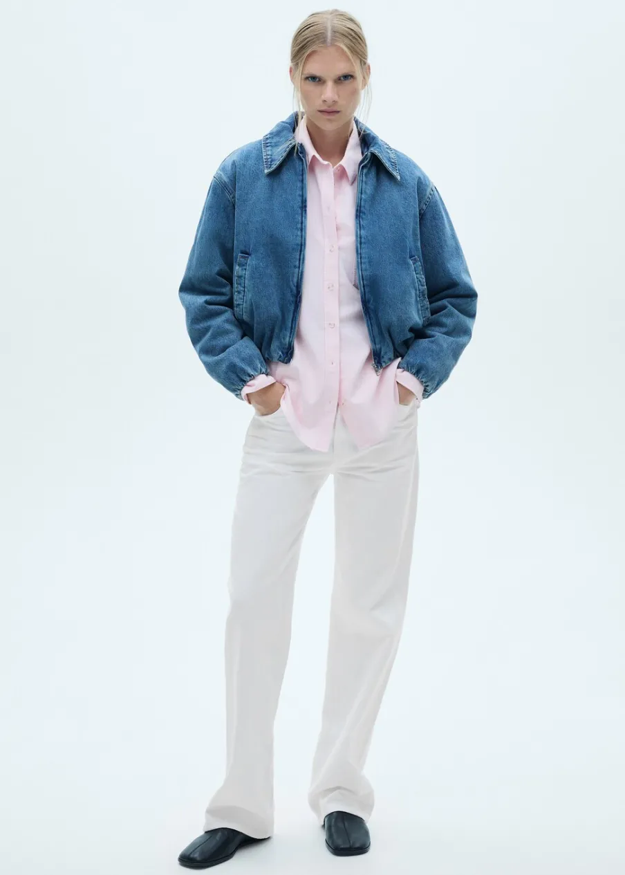 MANGO Dżinsy*Dżinsy ze średnim stanem i prostymi nogawkami