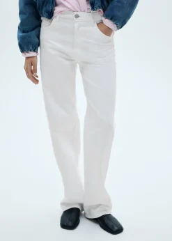 MANGO Dżinsy*Dżinsy ze średnim stanem i prostymi nogawkami