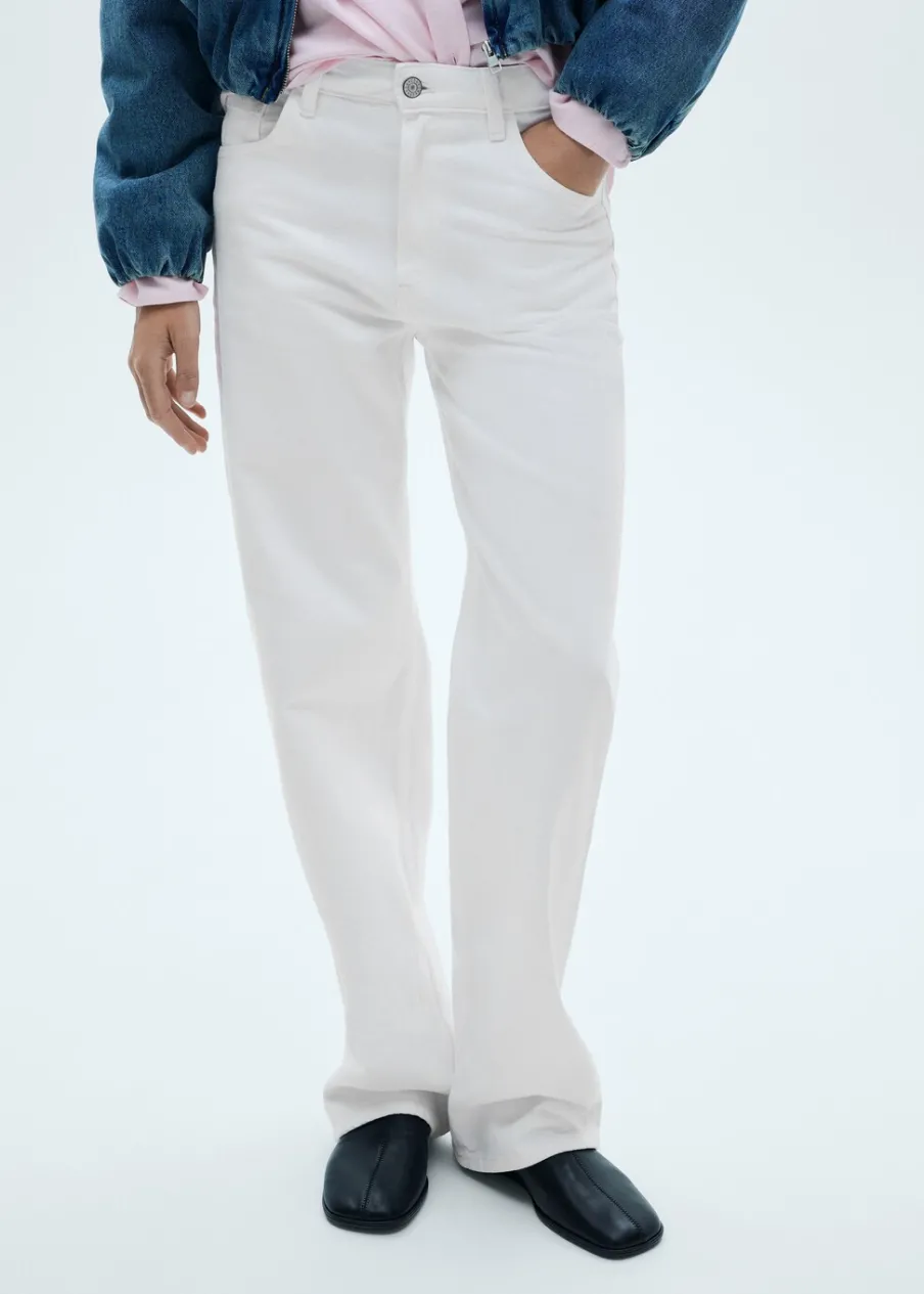 MANGO Dżinsy*Dżinsy ze średnim stanem i prostymi nogawkami