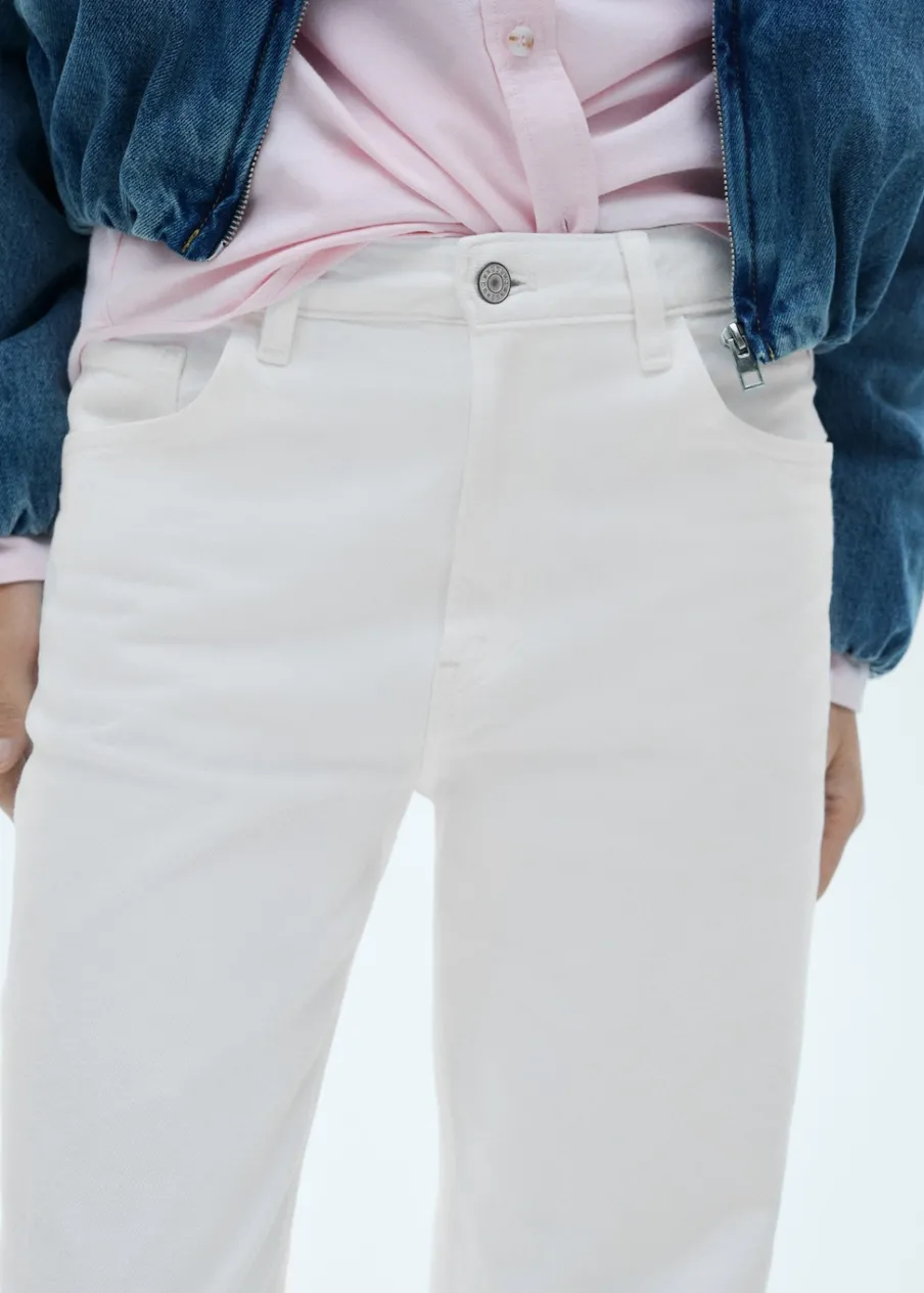 MANGO Dżinsy*Dżinsy ze średnim stanem i prostymi nogawkami