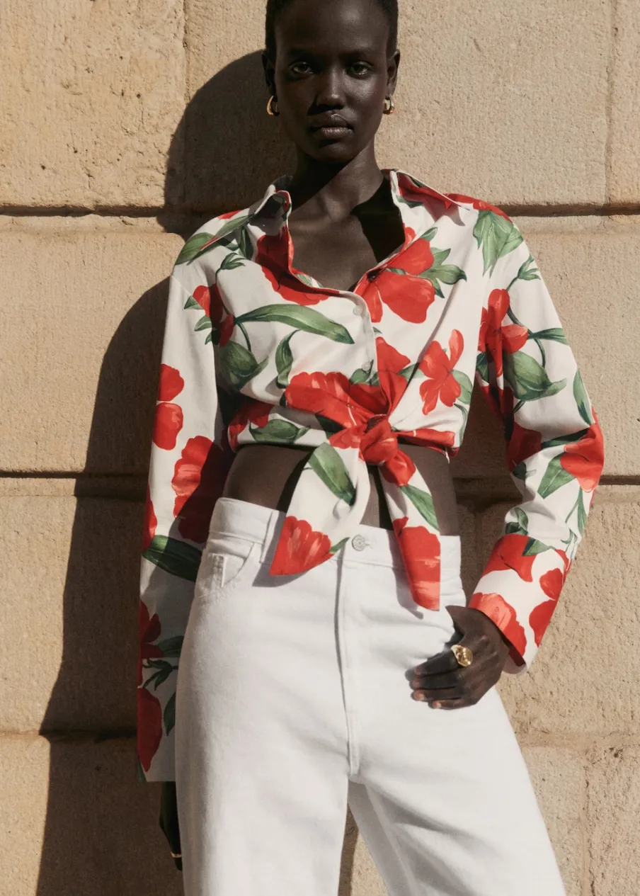 MANGO Dżinsy*Dżinsy ze średnim stanem i prostymi nogawkami