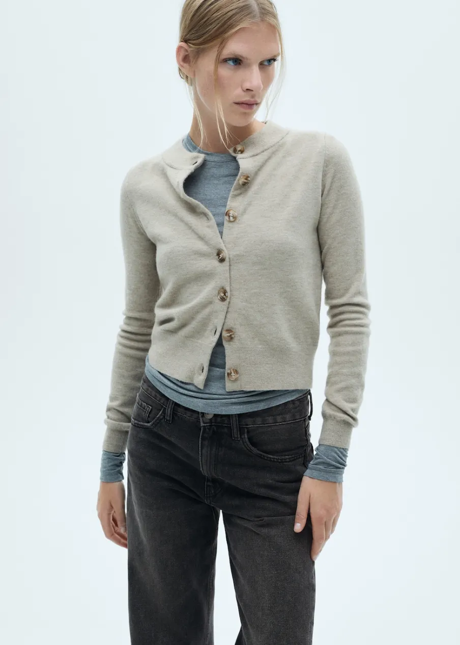 MANGO Dżinsy*Dżinsy ze średnim stanem i prostymi nogawkami