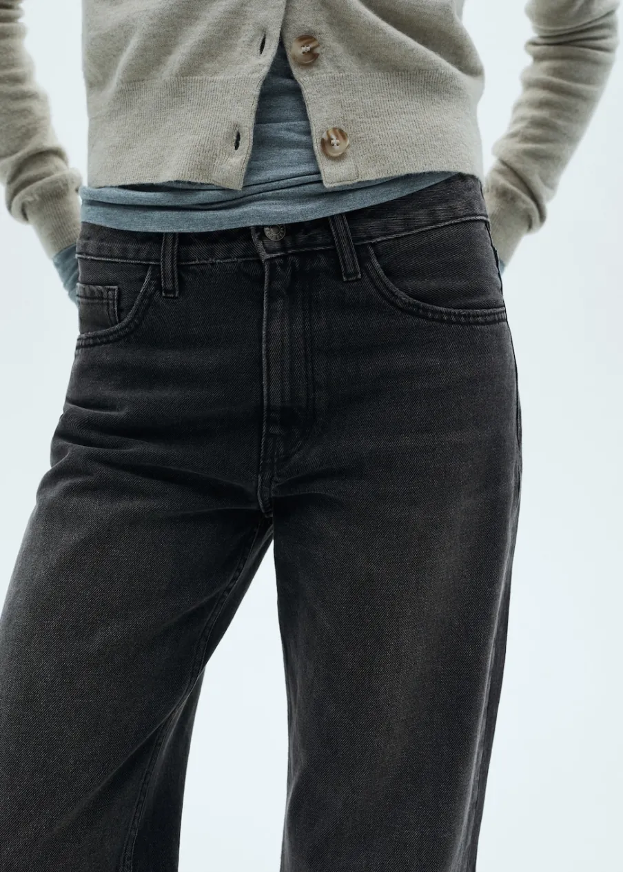 MANGO Dżinsy*Dżinsy ze średnim stanem i prostymi nogawkami