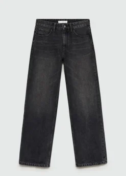 MANGO Dżinsy*Dżinsy ze średnim stanem i prostymi nogawkami