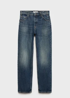 MANGO Dżinsy*Dżinsy ze średnim stanem i prostymi nogawkami