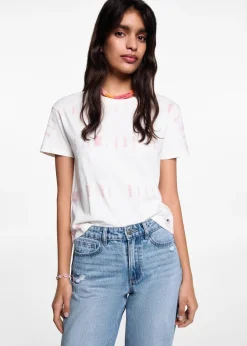 MANGO Dżinsy*Dżinsy ze średnim stanem, prostymi nogawkami i rozdarciami