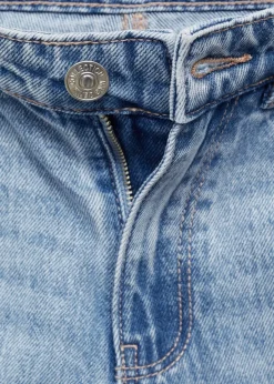 MANGO Dżinsy*Dżinsy ze średnim stanem, prostymi nogawkami i rozdarciami