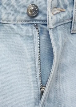 MANGO Dżinsy*Dżinsy ze średnim stanem, prostymi nogawkami i rozdarciami