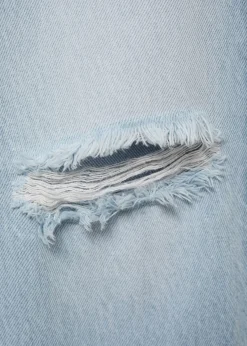 MANGO Dżinsy*Dżinsy ze średnim stanem, prostymi nogawkami i rozdarciami