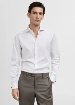 MANGO Koszule|Koszule*Dopasowana koszula garniturowa ze 100% bawełny