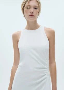 MANGO Sukienki I Kombinezony*Drapowana rozkloszowana sukienka