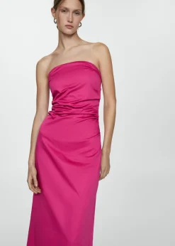 MANGO Sukienki I Kombinezony*Drapowana sukienka bez ramiączek