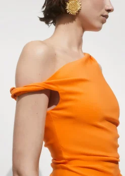 MANGO Sukienki I Kombinezony*Drapowana sukienka na jedno ramię