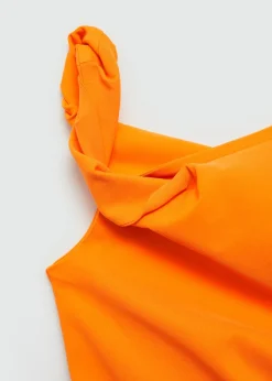 MANGO Sukienki I Kombinezony*Drapowana sukienka na jedno ramię