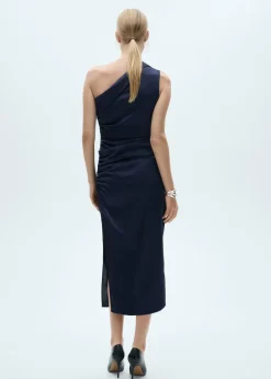 MANGO Sukienki I Kombinezony*Drapowana sukienka na jedno ramię