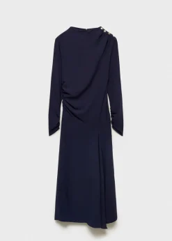 MANGO Sukienki I Kombinezony*Drapowana sukienka na jedno ramię