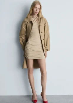 MANGO Sukienki I Kombinezony*Drapowana sukienka na jedno ramię