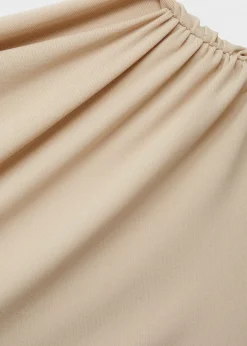 MANGO Sukienki I Kombinezony*Drapowana sukienka na jedno ramię