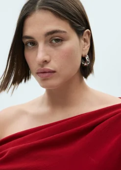 MANGO Sukienki I Kombinezony*Drapowana sukienka na jedno ramię