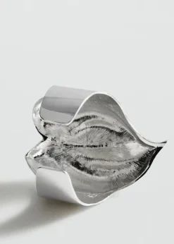 MANGO Biżuteria*Duża bransoletka liść